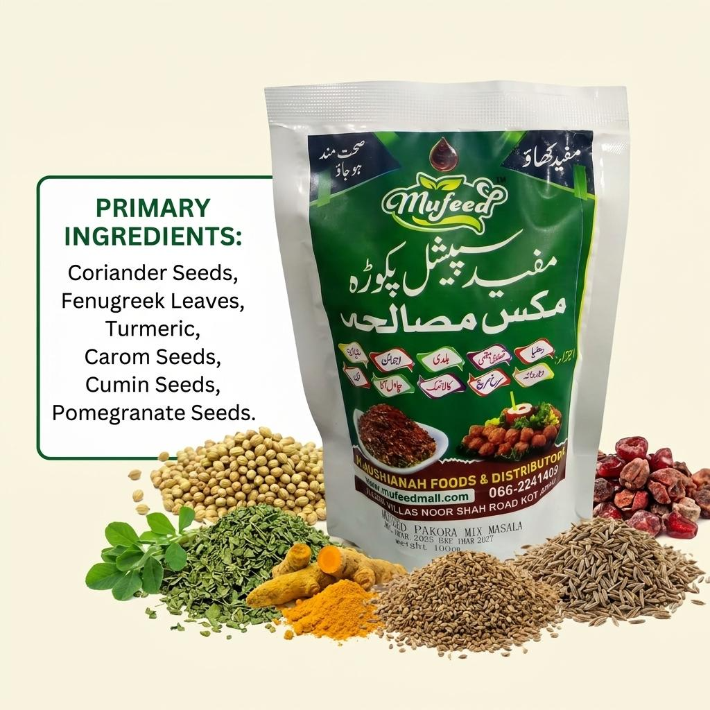 Mufeed Special Pakora Masala Ingredients