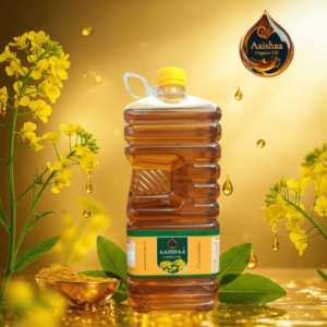 Aaishaa Organic Canola Oil – 100% Cold Pressed & Pure (3L)